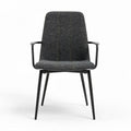 Fabric Upholstered Dining Chair for Indoor Use with Metal Frame – 45 x 55 x 85cm