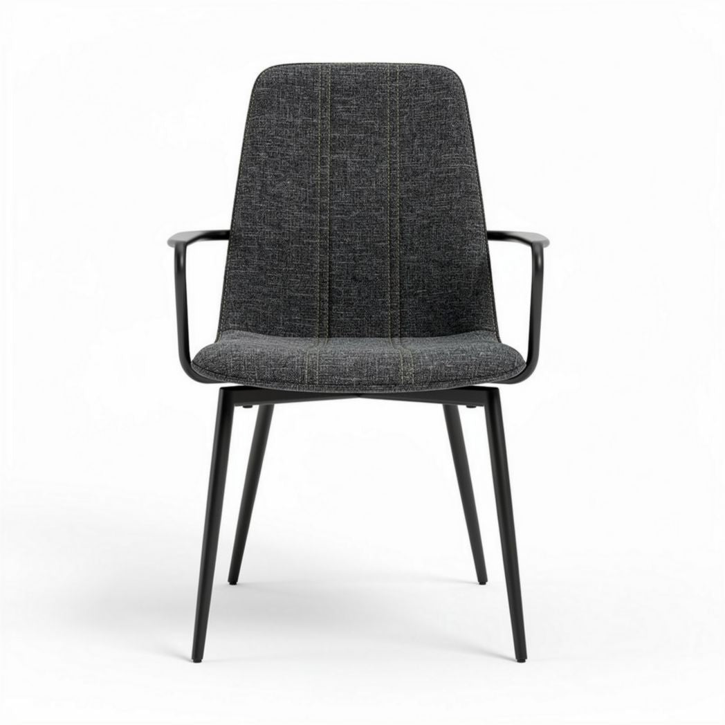 Fabric Upholstered Dining Chair for Indoor Use with Metal Frame – 45 x 55 x 85cm