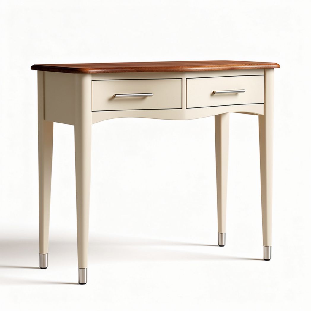 Wood Console Table with Two Drawers for Entryway – 100 x 50 x 75cm