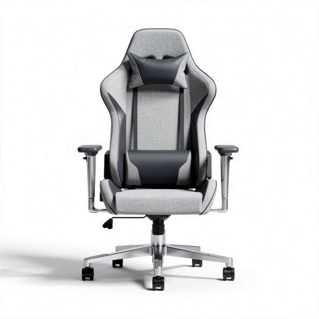 Gaming Office Chair with Ergonomic Design for Comfort and Support – Fabric and Leather – 82 x 68 x 120cm